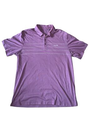 TravisMathew Men’s XL Purple Golf Polo Shirt Cotton Blend Short Sleeve